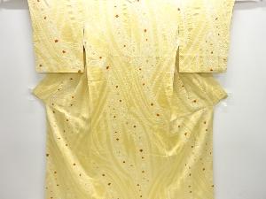 絞り青海波模様小紋着物